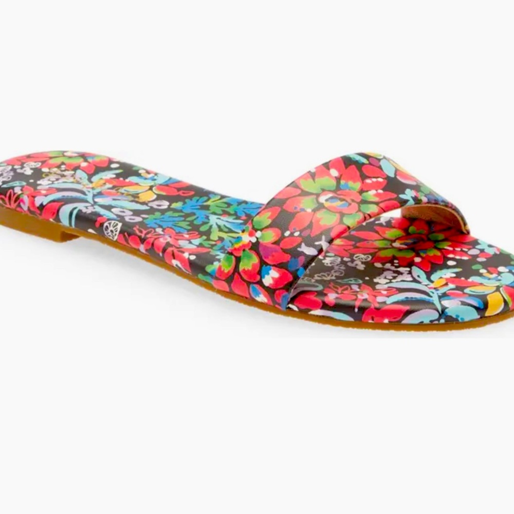 NIB Lily Pulitzer Emery Floral Slide Sandal Size 6.5